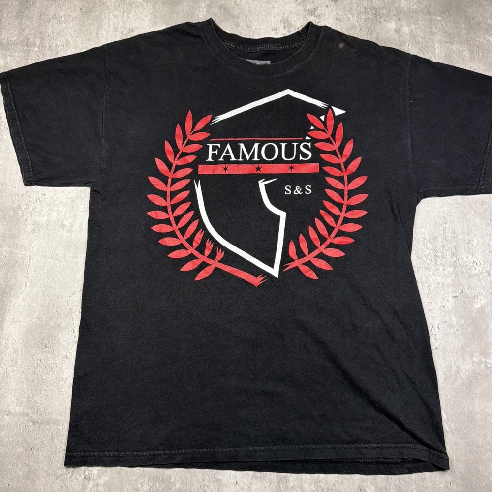 Vintage Y2K Famous Stars And Straps Skate T-Shirt Adult Sz L FADE Skater